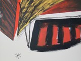 Der charismatische Bote, 100 x 80 cm, Acryl, Kreide, Leinwand